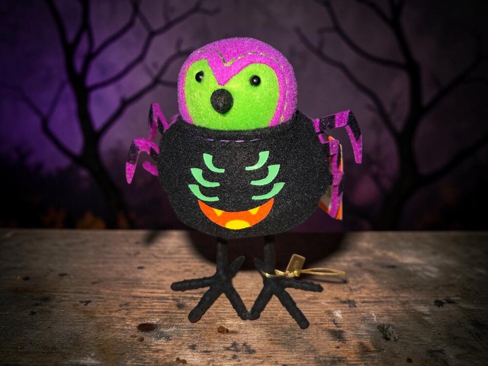 Target 2026 Halloween Hyde and Eek! Featherly Friends Fabric Bird NWT Crawlsly